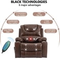 thumbnail image 2 of Power Lift Recliner Chair Sofa with Massage and Heat for Big and Tall Elderly,Infinite Positions,Single Motor,Cup Holders,and USB Ports,Faux Leather Home Theater Seat, 2 of 7