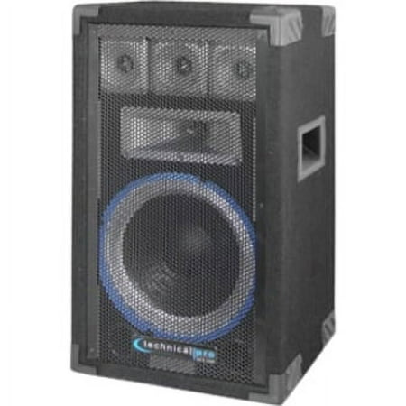 Technical Pro VRTX10 Unpowered Speaker Cabinet, Black