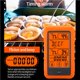 thumbnail image 4 of Termómetro De Cocina Remoto Inalámbrico Con Pantalla Táctil Con Retroiluminación De Sonda Dual Reloj Despertador Carne Para Barbacoa El Horno Es Adecuado Para Estufa De Humo Cocina Vogacara HA016745-00, 4 of 7