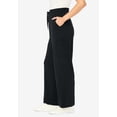 thumbnail image 3 of Woman Within Plus Size Tall Knit Pull-On Drawstring Cargo Pants, 3 of 3