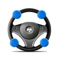 thumbnail image 4 of Car Duty Anti Slip Steering Wheel Cover Spinner Knob Handle Booster Grip, 4 of 4