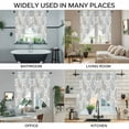 thumbnail image 3 of Paisley Flower Swag Curtains for Kitchen/Bedroom/Living Room, Spring Watercolor Modern Floral Leaf Plant Scalloped Curtains 63 Inch Long, Window Swag Topper Curtains Valances 2 Panels Set 36"x63", 3 of 8