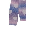 thumbnail image 5 of Planet Gold Girls Bow Print Ombre Sweater, Sizes 12M-18, 5 of 6