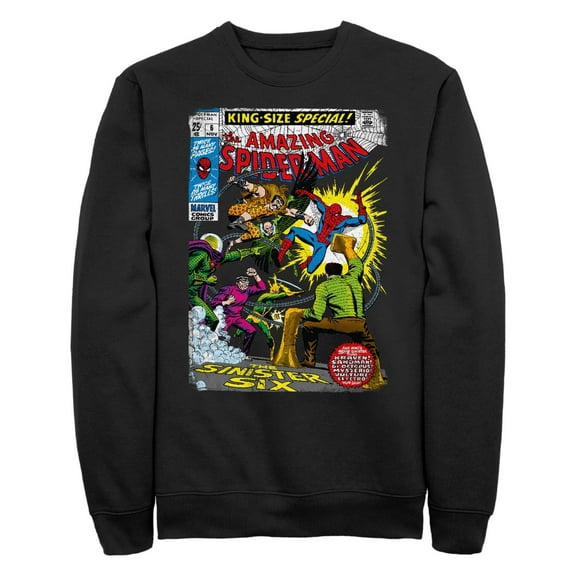 Men's Marvel: Spider-Man Sinister Six Comic Sweatshirt