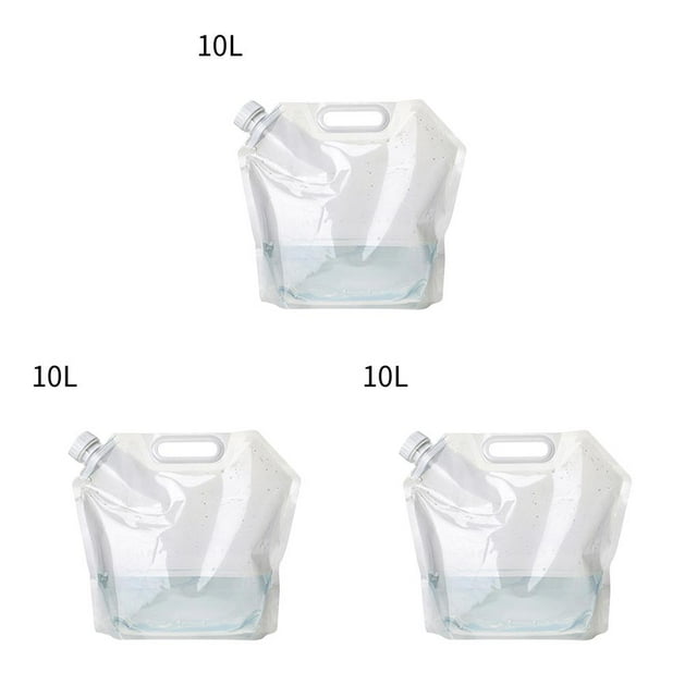 Soidarity Bolsa de agua plegable, jarra de almacenamiento portátil, botella de agua de buen sellado con asa incrustada, contenedor de agua de gran Type6 NO6 Soidarity CBP076938