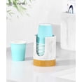 thumbnail image 6 of Luxspire Cup Dispenser For Bathroom, 3oz Cup Dispenser, Marble Resin Cup Holder, Disposable Paper Cup Holder for Bathroom, Cotton Pad Holder, Guest Bathroom Essentials, Marble White, 6 of 7