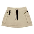 thumbnail image 6 of vigerkar Women's 18" Hiking Cargo Skort Athletic Skirt High Waist Quick Dry Golf Skort with Zipper Pockets, Dressy Casual Sporty Summer Outfits for Travel (Beige, 3XL), 6 of 9