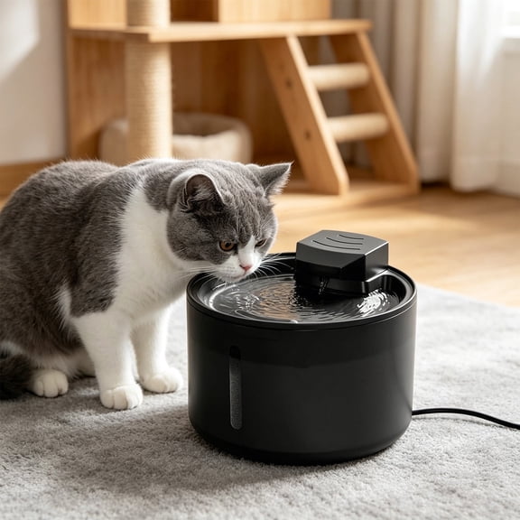 Automatic Pet Water Fountain for Cats Dogs 1.5L Quiet Pump with Multi Stage Filter Circulating Drinking Dispenser for Indoor Use