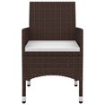 thumbnail image 2 of vidaXL 9 Piece Garden Dining Set with Cushions Poly Rattan and Glass, 2 of 5