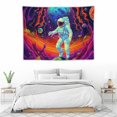 thumbnail image 3 of JRXY Funny Space Astronaut Alien Tapestry Spaceship Tapestries UFO Galaxy Wall Hanging Cool Tapestry for Bedroom  40x30in, 3 of 7
