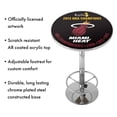 thumbnail image 4 of Miami Heat 2013 NBA Champions Bar Table with Adjustable Footrest and Acrylic Top, 4 of 5