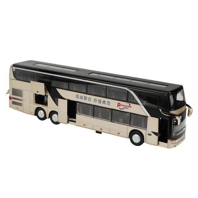 Juguete modelo de coche eléctrico, modelo de coche de aleación de dos pisos de aleación eléctrica 1:32, juguete modelo de coche de juguete, diseño revolucionario