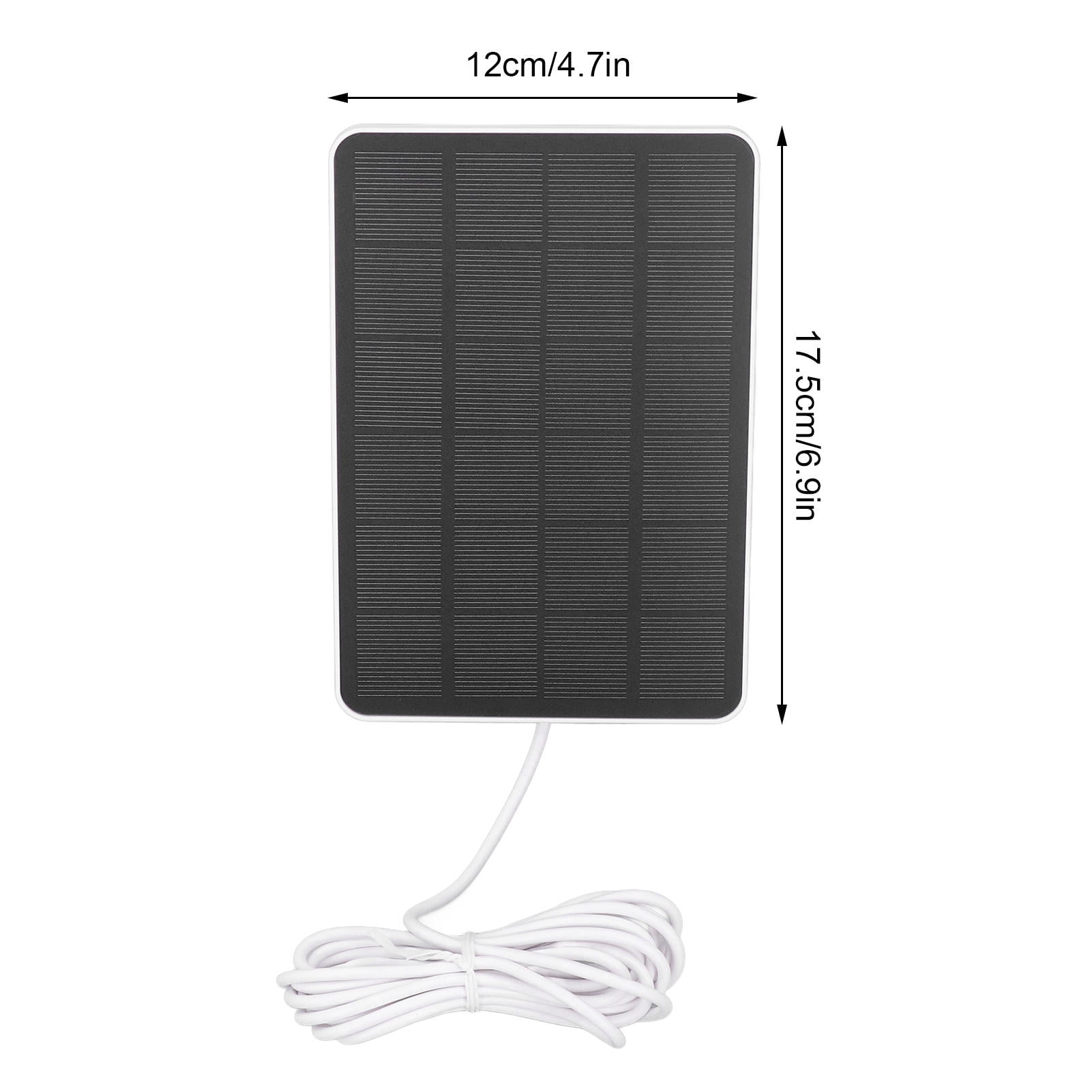 Suodoka Weatherproof 6V 3.3W Solar Panel – Flexible 360° Mount, Low Power, Indoor/Outdoor Security Camera Charger