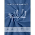 thumbnail image 4 of EA'S SECRET 100% Cotton Women Pajamas Set Soft Sleepwear Pjs 2 Piece Sleepwear With Pockets Capri Pants Summer(Azure,XL), 4 of 7