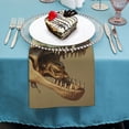 thumbnail image 4 of WERPE Dinosaur Cave Painting Polyester Party Dinner Decoration Washable Napkins Home Decor 4 PCS, 4 of 7