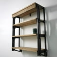 thumbnail image 3 of Ultimate Premium Products Murphy Folding Table | Wall Mounted Table Dining Table | Multifunctional Desk & Shelf | Storage Shelf | Small Space Desk, 3 of 5