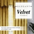 thumbnail image 2 of Regal Home Egyptian Velvet Rod Pocket Window Curtain Valance, 52x18 Inch, Gold, 2 of 6