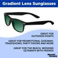 thumbnail image 3 of Gradient Lens Sunglasses Set of 10, Bulk Pack - UV Protection, Perfect for Parties, Beach, Pool, Outdoor Events - Green, 3 of 8