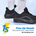thumbnail image 5 of Mens Wide Toe Box Shoes Arch Support Lightweight Slip Ins Orthopedic Plantar Fasciitis with Thick Cushion Zero Drop Sole Width Shoes for Athletic Training Running Workouts, 5 of 6