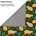 thumbnail image 4 of Dish Drying Mat, Vegetation Capybara Highly Absorbent Drying Matt Kitchen Counter, Dish Mat Drying Pad Dishes Drainer Mats for Kitchen Counter or Sink, 16 x 18 inch, 4 of 6
