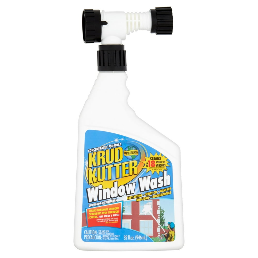 Krud Kutter Hose End Window Wash Cleaner Liquid Concentrate, 32 oz