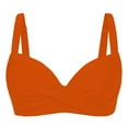thumbnail image 4 of Baqcunre Bras for Women, Women Underwire Bikini Top Swim Top Bra Padded Swimsuit Tops 2025 Bathing Suit Tops, Women's Swimwear 1PC Orange L, 4 of 4