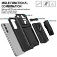 thumbnail image 3 of for Samsung Galaxy A53 5G Case - Heavy Duty Phone Holster with Belt Clip | with Kickstand | Shockproof, Dual Layer Protective | Drop Protection Hybrid Case for Samsung Galaxy A53 5G, Black, 3 of 9