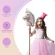 thumbnail image 3 of Peluche con forma de unicornio en forma de palo, caballo, HollyHome, relincho y galopando, 3 of 7