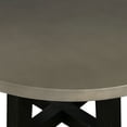 thumbnail image 6 of Armen Living Chester Round Contemporary Stone/Wood Dining Table in Gray/Black, 6 of 9