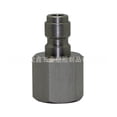 thumbnail image 2 of Stainless Steel Inflatable Pneumatic Connector - 8mm Internal Thread Male Plug with M10*1, 1/8NPT & 1/8BSPP Fittings, Durable Compact Design for Leak-Proof Air Connections, Ideal for Professionals &, 2 of 5