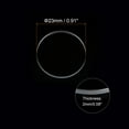 thumbnail image 2 of Uxcell 2pcs 23mmx2mm High Transmittance Watch Crystal Lens Glass Round Flat Mineral, 2 of 6