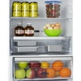 thumbnail image 5 of European counter depth bottom freezer refrigerator with stainless steel doors, platinum cabinet, factory installed icemaker, and digital controls for each section, 5 of 5