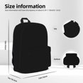 thumbnail image 6 of Goofa Black Printed Backpack,Laptop Backpack,Durable Anti-Theft Travel Work Backpack,Water-resistant Backpack, 6 of 9