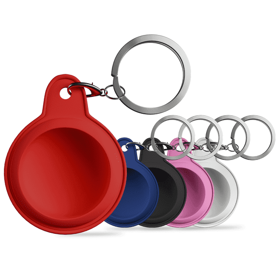 Silicone AirTag Holder (5-Pack) – Lightweight, Apple-Compatible Cases – Ideal for Keys, Wallets, Luggage & Pets – Scratch-Resistant, Shockproof Protective Covers