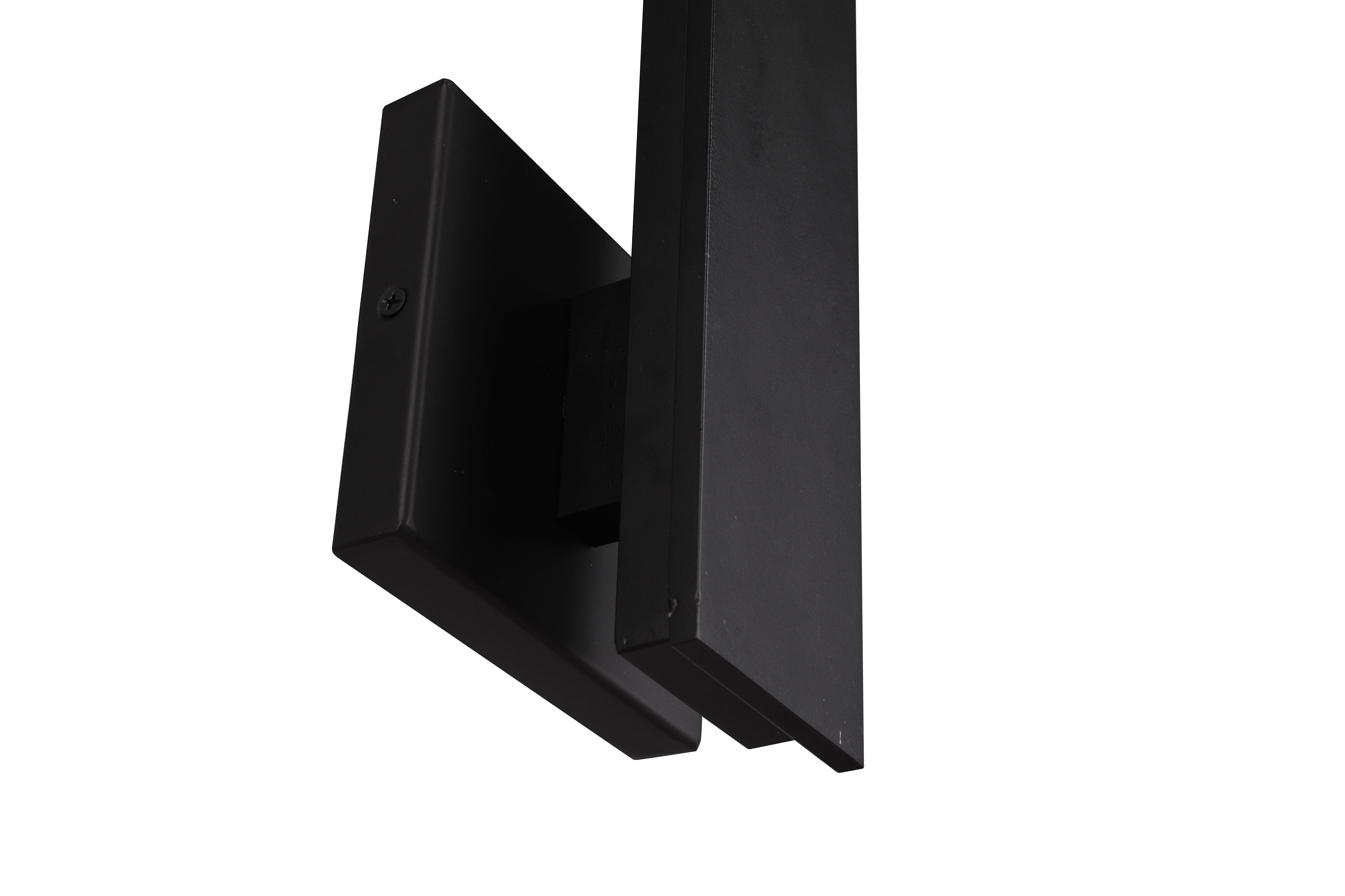 Craftmade 12 in. 1 Light Integrated LED Midnight Finish Outdoor Wall Lantern Sconce