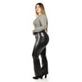 thumbnail image 2 of Pantalon flare tipo vinipiel Roman Fashion / Tallas Extras, 079 (Negro) negro 36, 2 of 6