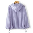 thumbnail image 3 of tarylea Hoodies for Women Drawstring Button down Sunproof Pullover Long Sleeve Lightweight Shirt with Pockets Casual Athletic Tops, 3 of 7