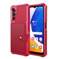 thumbnail image 4 of Tarise Galaxy A54 5G Wallet Case, RFID Blocking Card Holder Slot Kickstand Magnetic Button Closure Women Men Heavy Duty Shockproof Rugged Back Case Cover for Samsung Galaxy A54 5G 2023, Red, 4 of 7