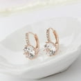 thumbnail image 4 of Pendientes de circón Sunnimix Estilo Oro Cobre Dorado, 4 of 7