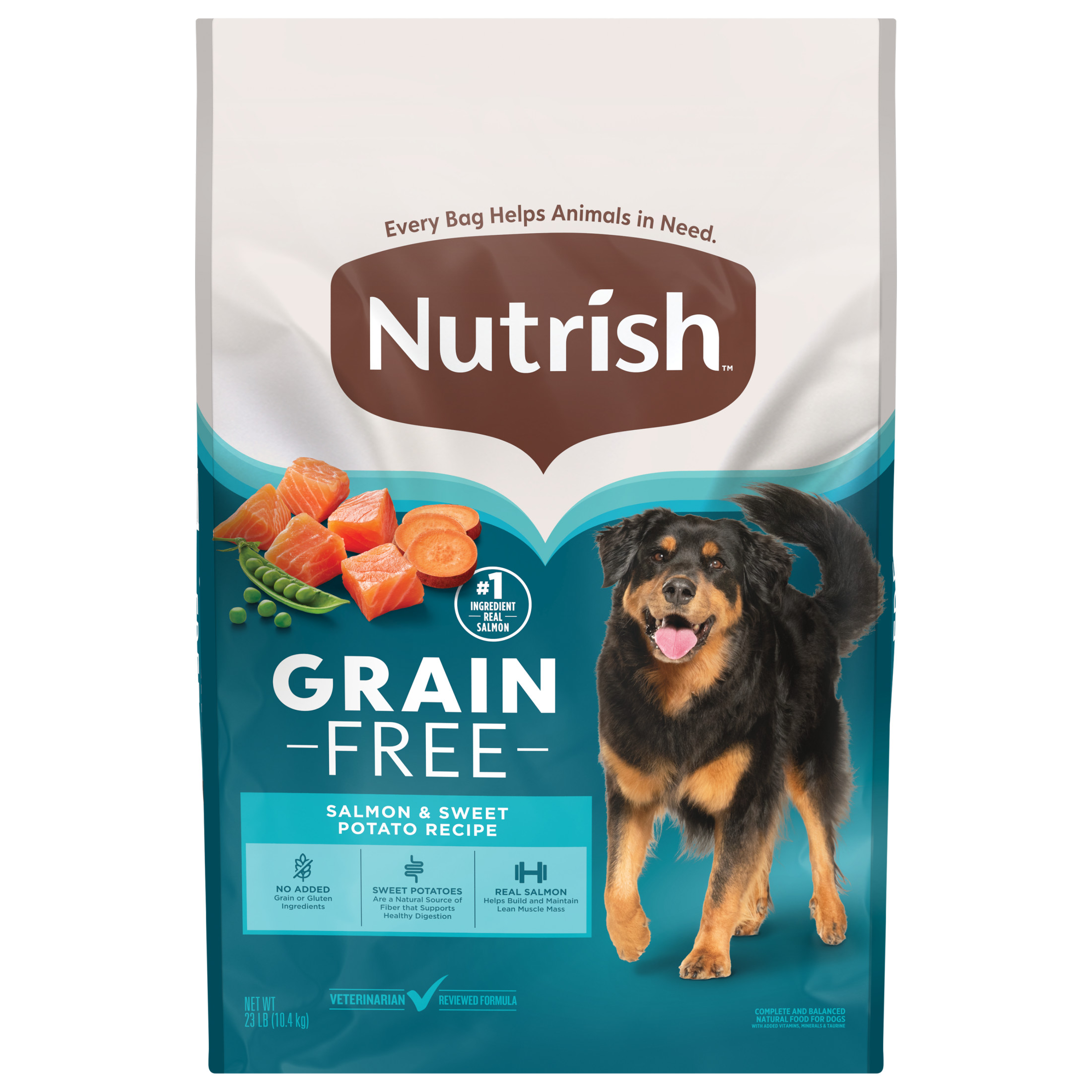 Nutrish Grain Free Salmon & Sweet Potato Recipe, 23 lb