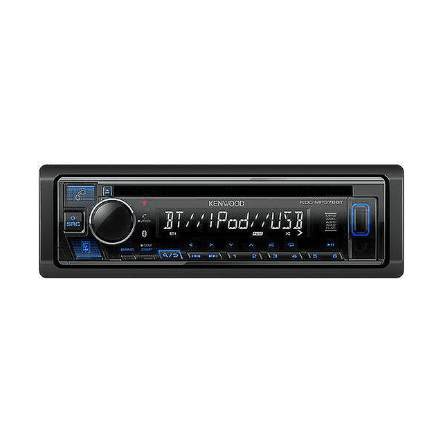 Autoestéreo 1 DIN Kenwood KDC-MP382BT CD BT USB AUX EQ Kenwood KDCMP382BT