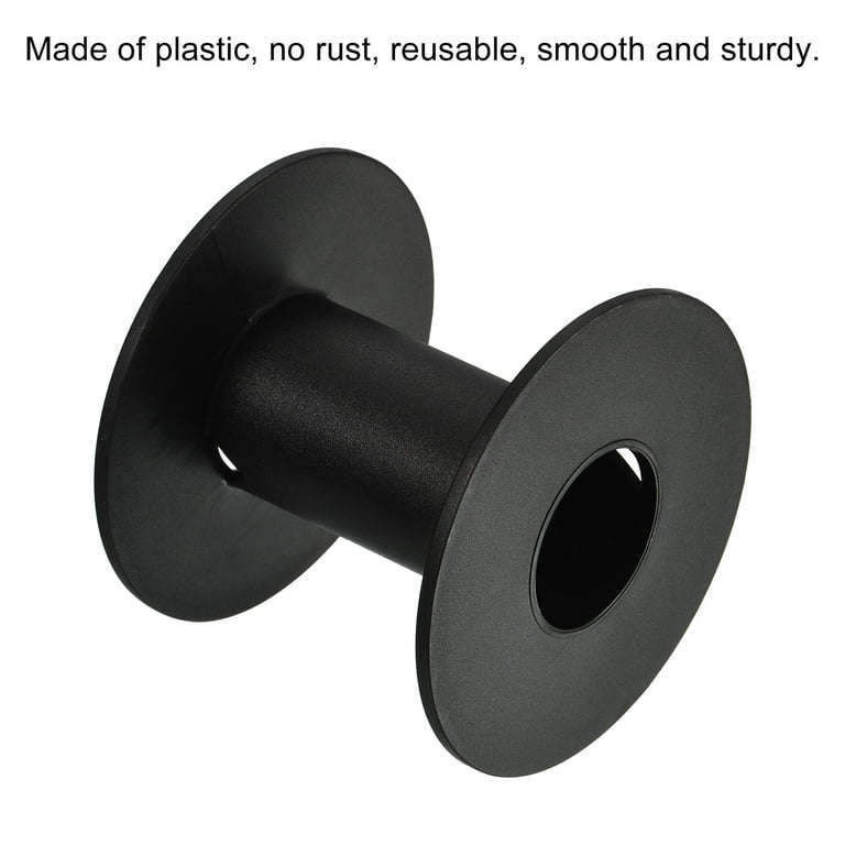 HimaPro 144 Black and White Prewound Bobbins for Sewing and Embroidery Machines Type L (SA155) Plastic Sided - 50 Weight