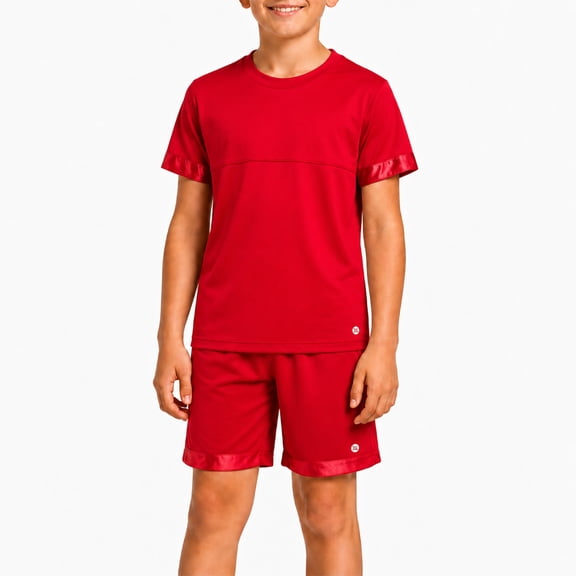 RBX Boys Athletic Outfit Short Set Performance Shirt and Basketball Shorts for Boys 2 Piece