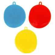 Bizzu Bath Sponges for Cradle Cap, Fast Drying Baby Bath Time Essential, Blue, Set of 3, Ages 0+