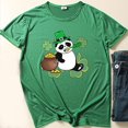 thumbnail image 2 of Moda mujer Casual cuello redondo St. Patrick's Day impreso camiseta suelta manga corta Tops blusa Pompotops hkajfhjk458882, 2 of 3