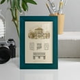 thumbnail image 5 of Estate and Plan I -Framed Print w/glass-Ocean Blue, 5 of 8