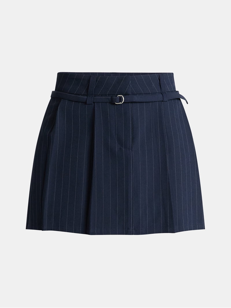 No Boundaries Pleated Mini Skirt, Women's - Walmart.com