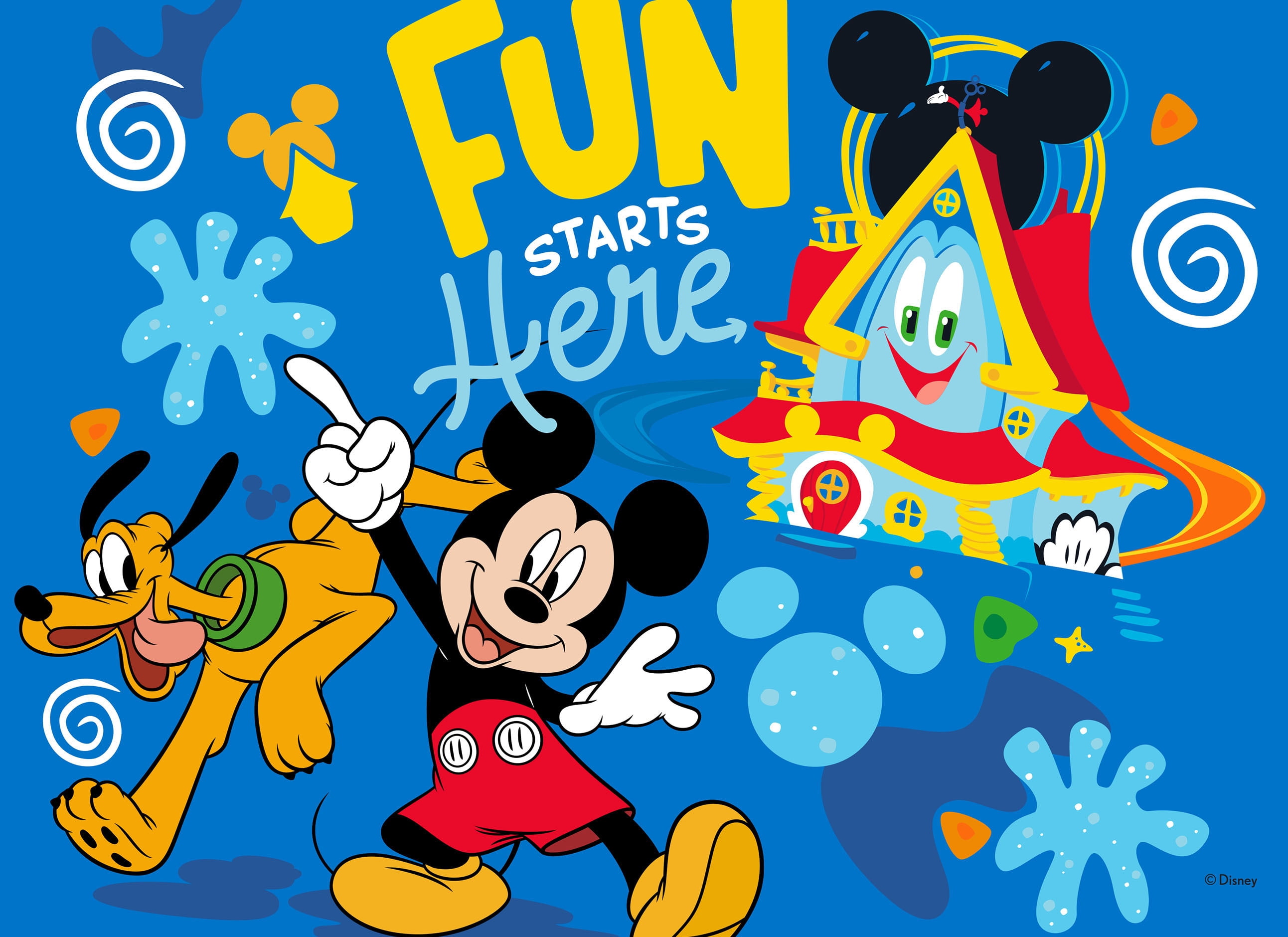 Ceaco Mickey's Clubhouse 4-in-1 Multipack Interlocking Jigsaw Puzzles for Children Ages 6+