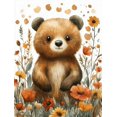 thumbnail image 1 of Qisvanset Framed Canvas Wall Art 12x16 Inch Woodland Bear Forest Kids Nursery Printed Wall Art, 1 of 5