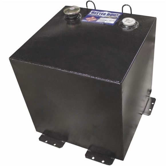 Better Built Liquid Transfer Tank 29211583 Non-Flammable Liquids; Not To Be Connected To An Existing Fuel System; Diesel; Square; Powder Coated; Black; Steel; With Locking Cap And Mounting Kit